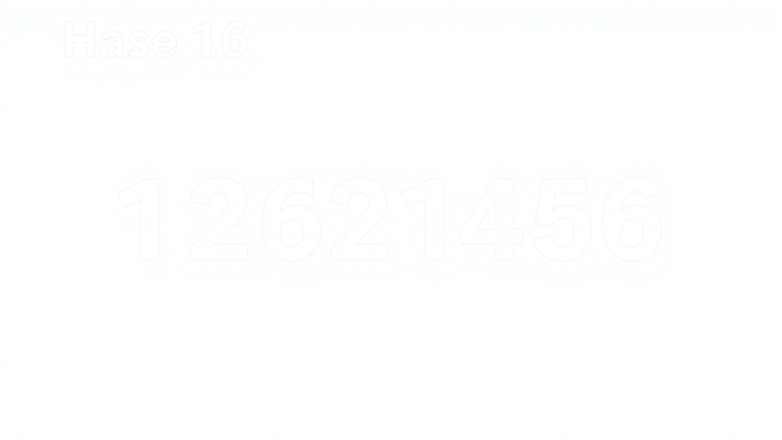 tabela hexadecimal base 16