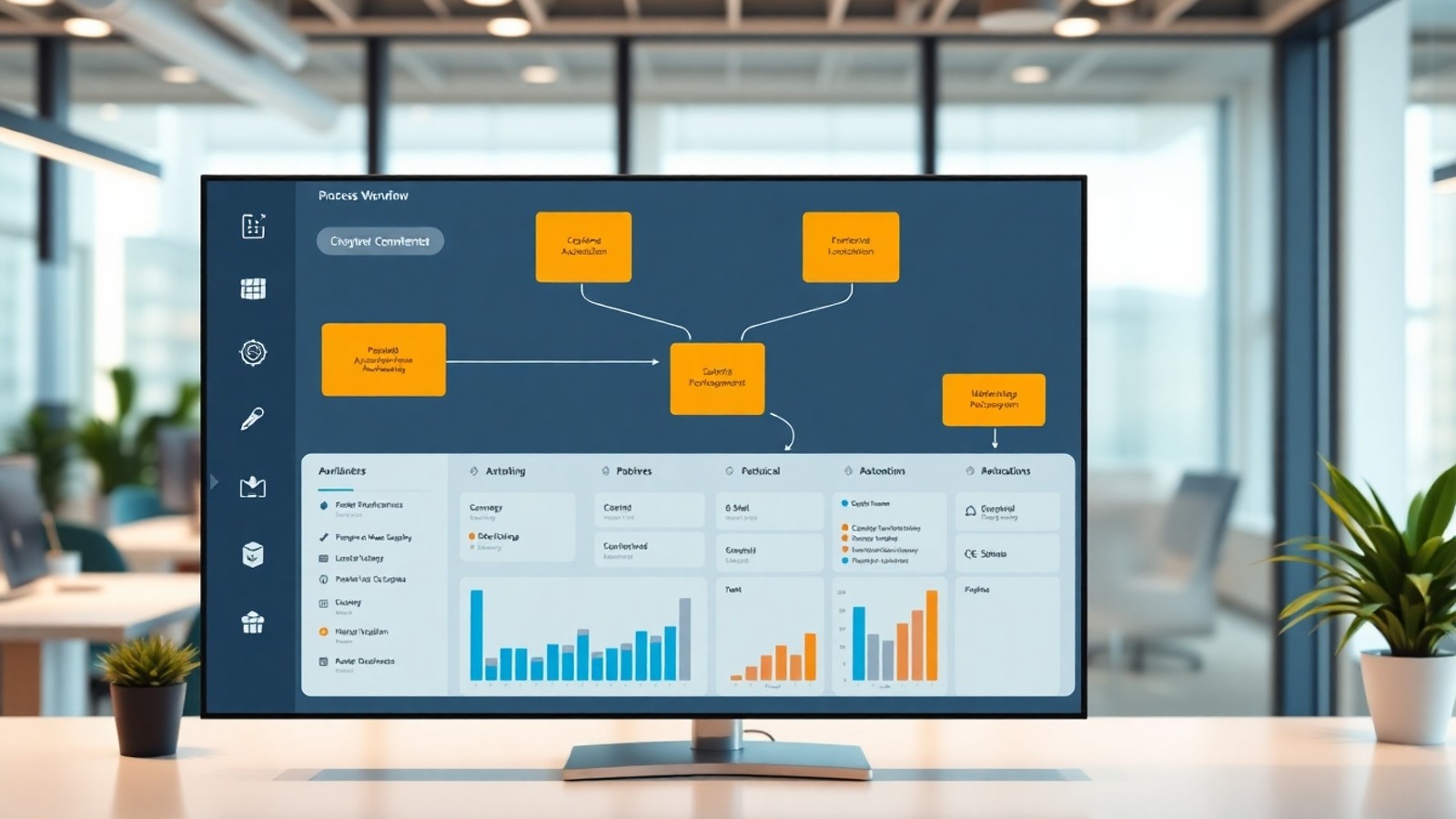 workflow empresarial diagrama digital