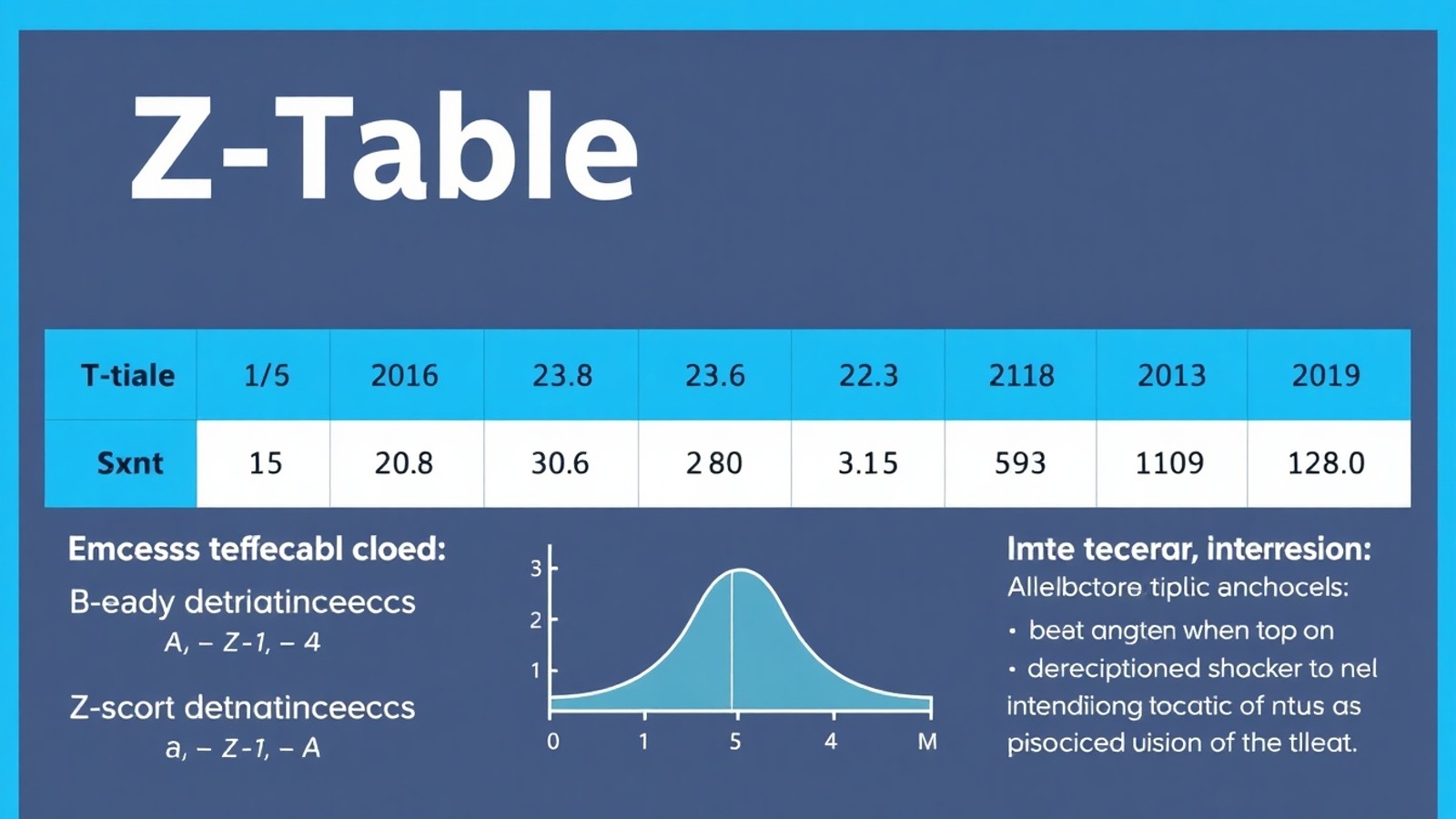 infografico tabela z estatistica