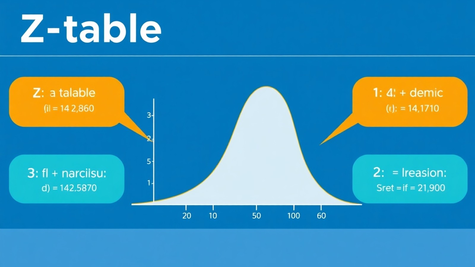 tabela z distribuicao normal infografico