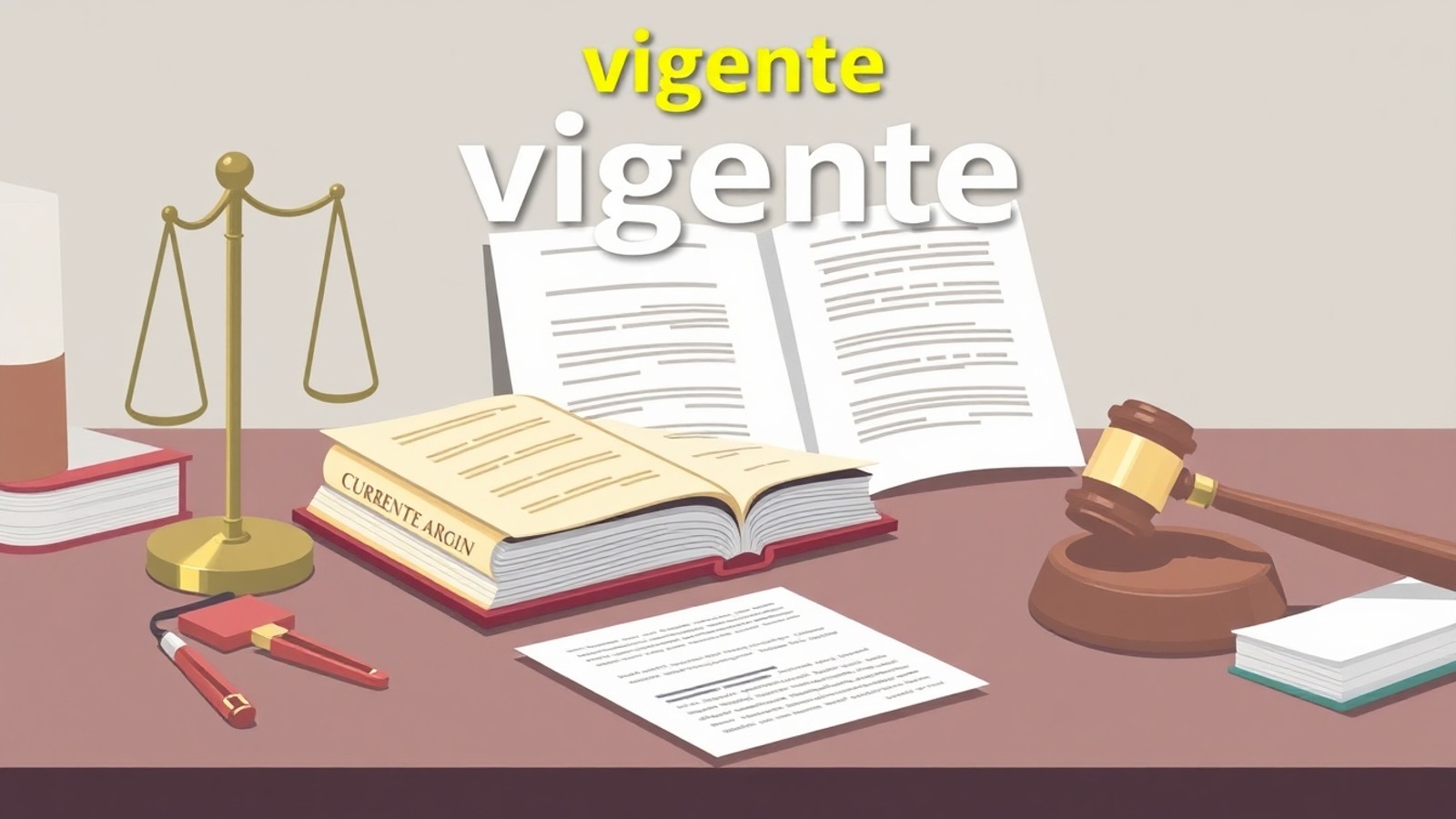 significado de vigente em documentos