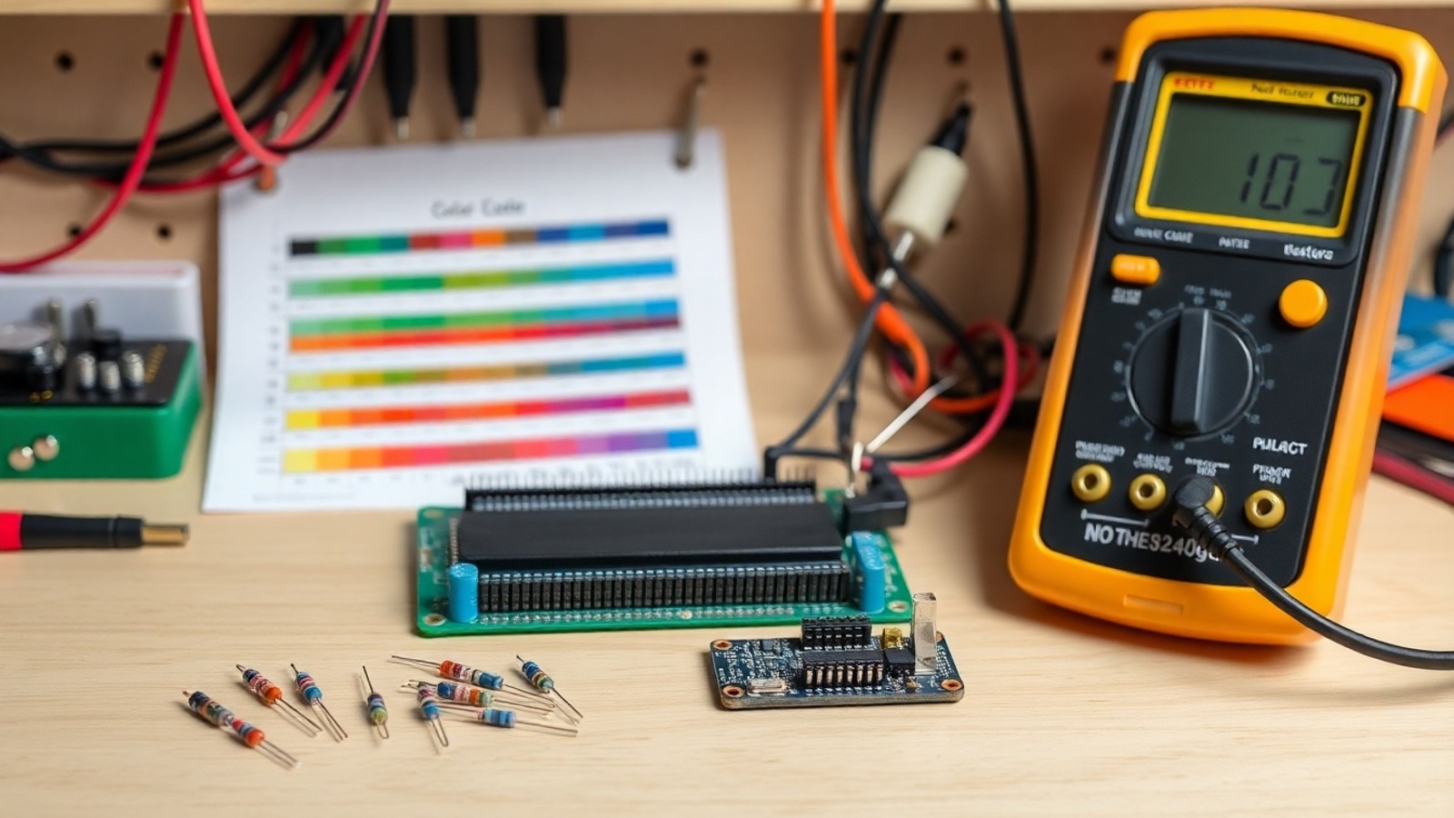 resistores codigo de cores bancada eletronica