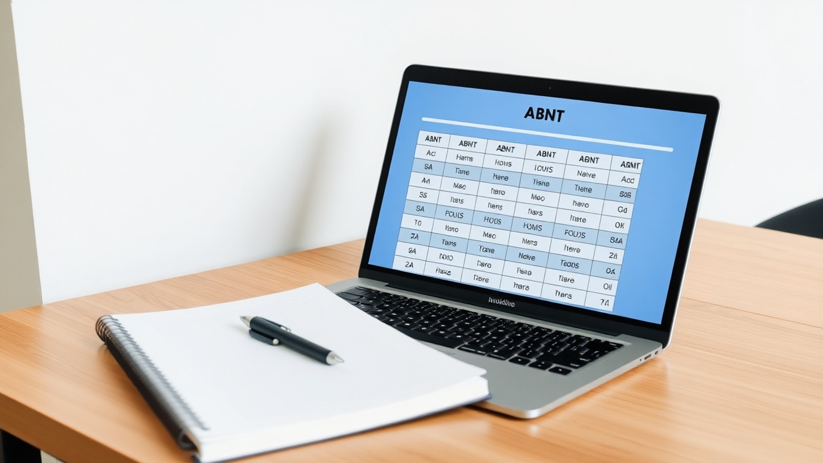 tabela abnt formatacao academica